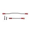 2Pcs Metal Adjustable Steering Linkage Servo Link Pull Rod for 1/10 RC Crawler Car Axial Capra 1.9 Unlimited Trail Buggy RTR
