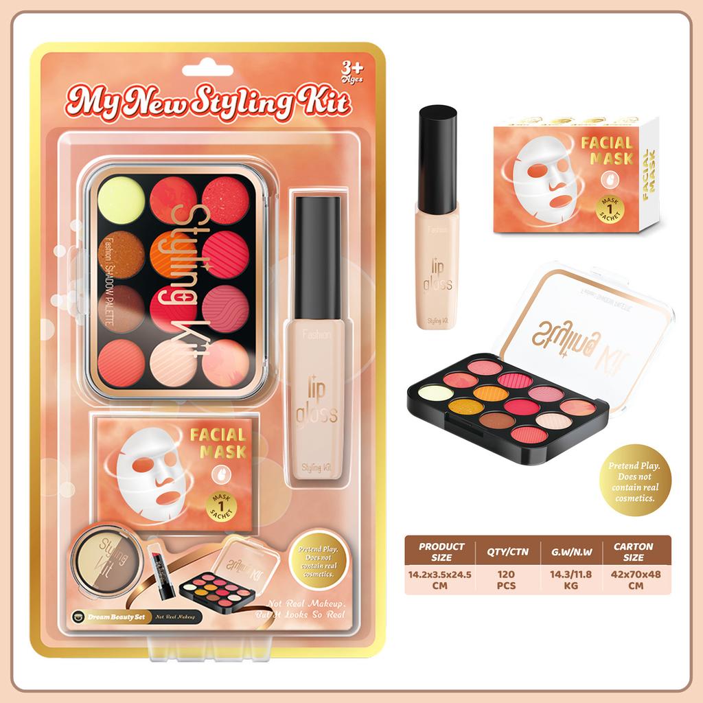 Girls Simulation Dressing Non-Smearing Makeup Children Cosplay Play House Toys Cosmetics Set