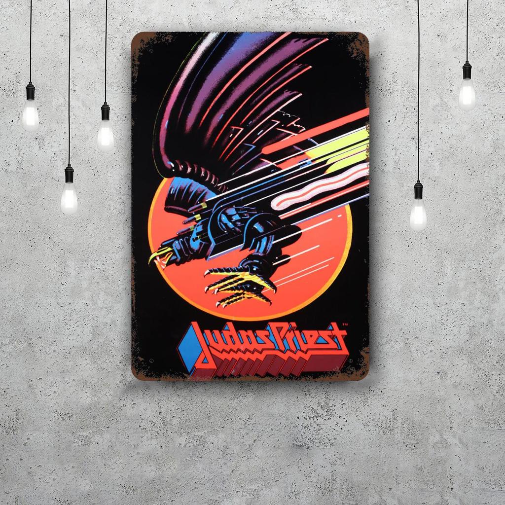 Judas priest Винтажные Металлические Жестяные Знаки Постеры Декор Ретро Металлическая Табличка Настенное Искусство Декор для Гаража Бара