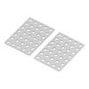5 Packs Tie Plate Anti Rust Steel Flat Mending Repair Plate Corner Brace for Robots Wood