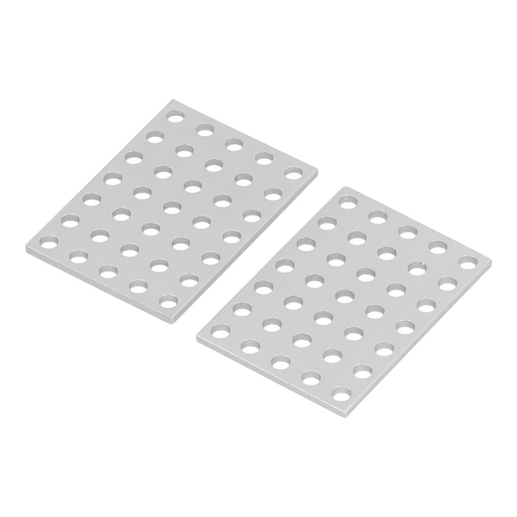 5 Packs Tie Plate Anti Rust Steel Flat Mending Repair Plate Corner Brace for Robots Wood