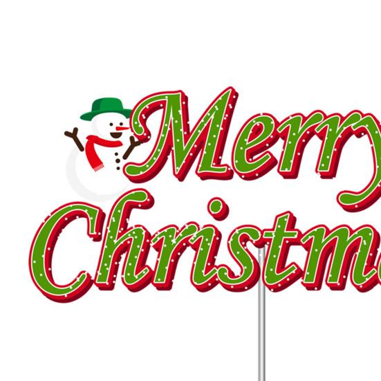 1 Set Cake Topper Exquisite Christmas Hanging Flag Festive Cake Inserts for Holiday Parties Decorations