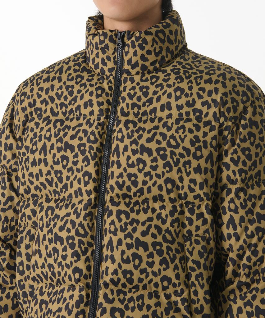 Musinsa Standard [Noh Hong-Chul Collaboration] Lucky Guy Leopard Short Padded Jacket [Beige]