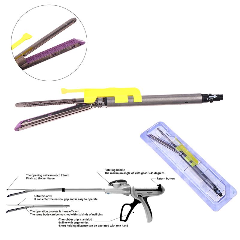 Хирургическое оборудование Лапароскопический хирургический инструмент Одноразовый эндоскопический линейный сшиватель Рукоятка в сборе