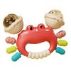 Детская погремушка в форме краба, колокольчик, игрушки для прорезывания зубов, многослойный жевательный колокольчик для облегчения прорезывания зубов