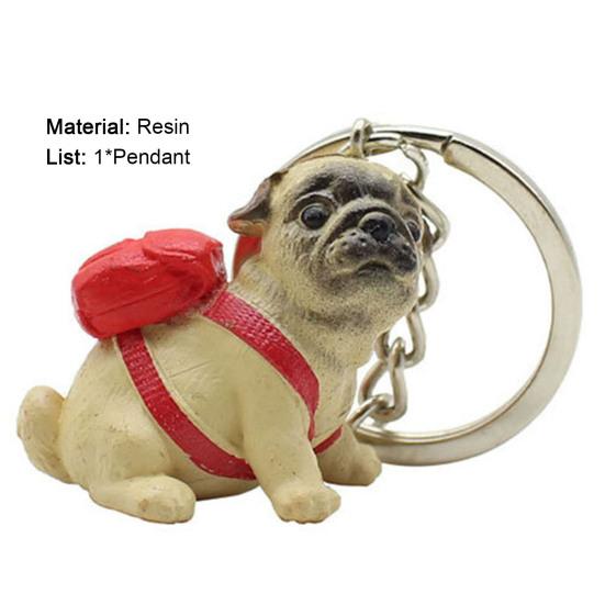 Брелок для ключей в форме интересного щенка из смолы для детей, женщин и девочек, брелок для ключей для кошельков