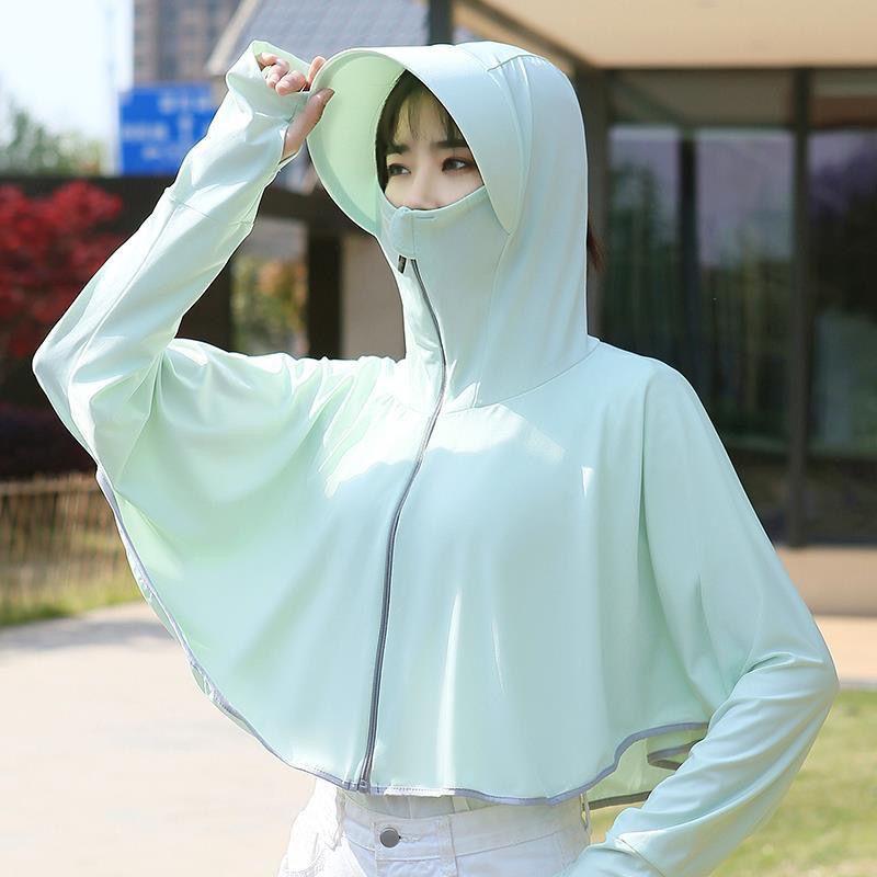 Summer Sun Protection Clothing for Women Cycling Anti-UV Outdoor Cardigan Thin Breathable Jacket