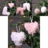 Creative Christmas Tree Socks Heart Shaped Feather Pendant Christmas Decoration For Festive Tree Decor