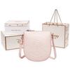 New Disney Stitch Series PU Handbag, Shoulder Bag Regular Women's Cherry Blossom Pink/Glacier Purple BMK-71594