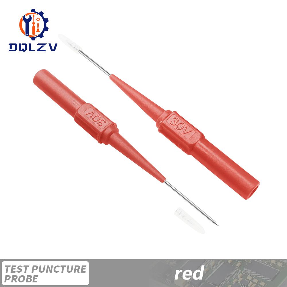 30V Car Tip Probes Diagnostic Tools Auto Multimeter Test Leads Extention Back Piercing Needle Tip Probes Mechanical connector