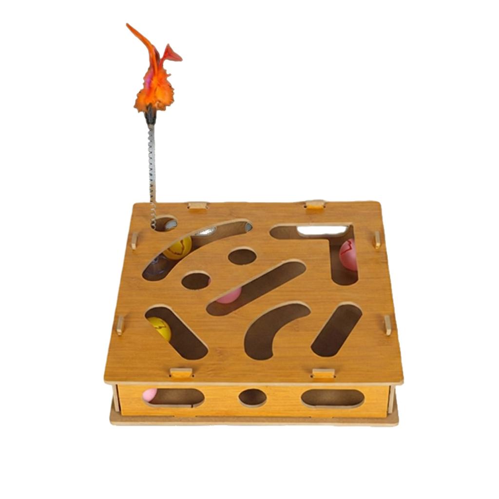 Cat's Self Pleasure Soothing Tool, Pet Puzzle Digging Toy Game, Maze Box