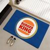 Глобальная сеть ресторанов быстрого питания B-Burger Kings Напольный коврик Мягкий фланелевый Нескользящий коврик для двери - Утолщенный ковер для гостиной Домашний декор