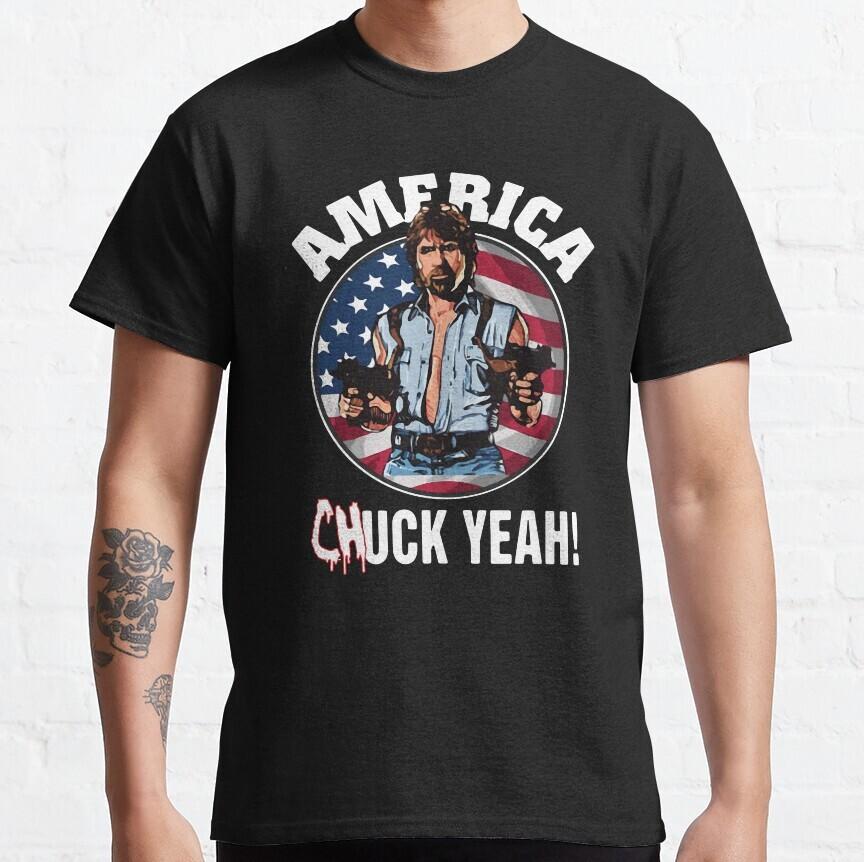 NWT Funny America Chuck Yeah Patriotic Usa Chuck Norris Unisex T-Shirt Unisex T-Shirt