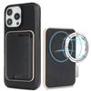 For iPhone 13 Pro Max Case Compatible with MagSafe Ultra Thin Card Holder PU Leather Coated TPU Cover
