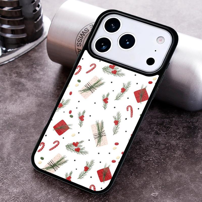 Рождественский Мультяшный Чехол На Новый Год Для iPhone 17 16 15 14 13 12 11 Pro Max Plus 17Air Мягкий Силиконовый Чехол