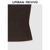 UR2026 Women's Casual Faux Two-Piece Textured Vest T-shirt