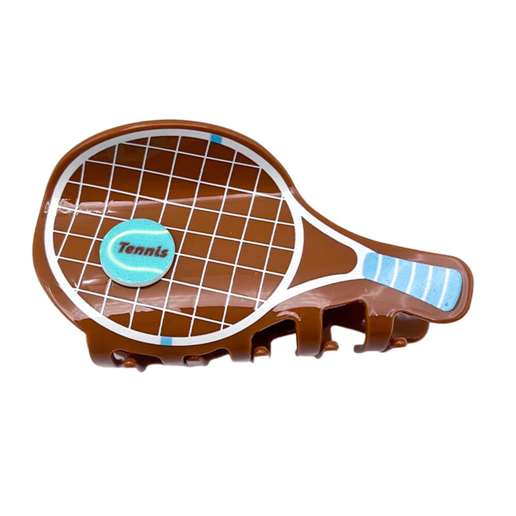 Creative Tennis Racket Hair Clip Non Slip Grip Sports Theme Hair Accessory For Women Girls Daily Use