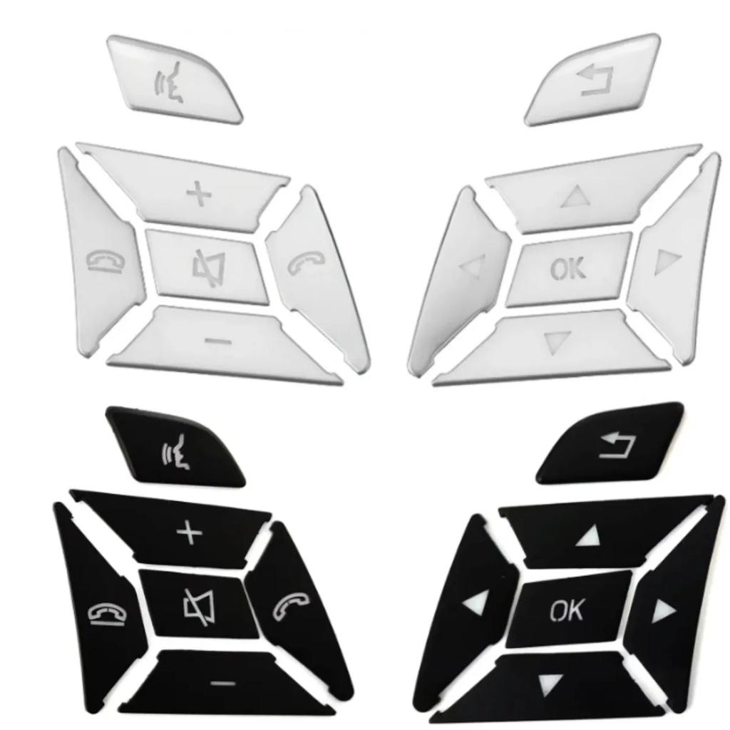 Наклейка на крышку переключателя кнопки рулевого колеса автомобиля для Mercedes Benz CE GLK CLS ML GL Аксессуары для интерьера