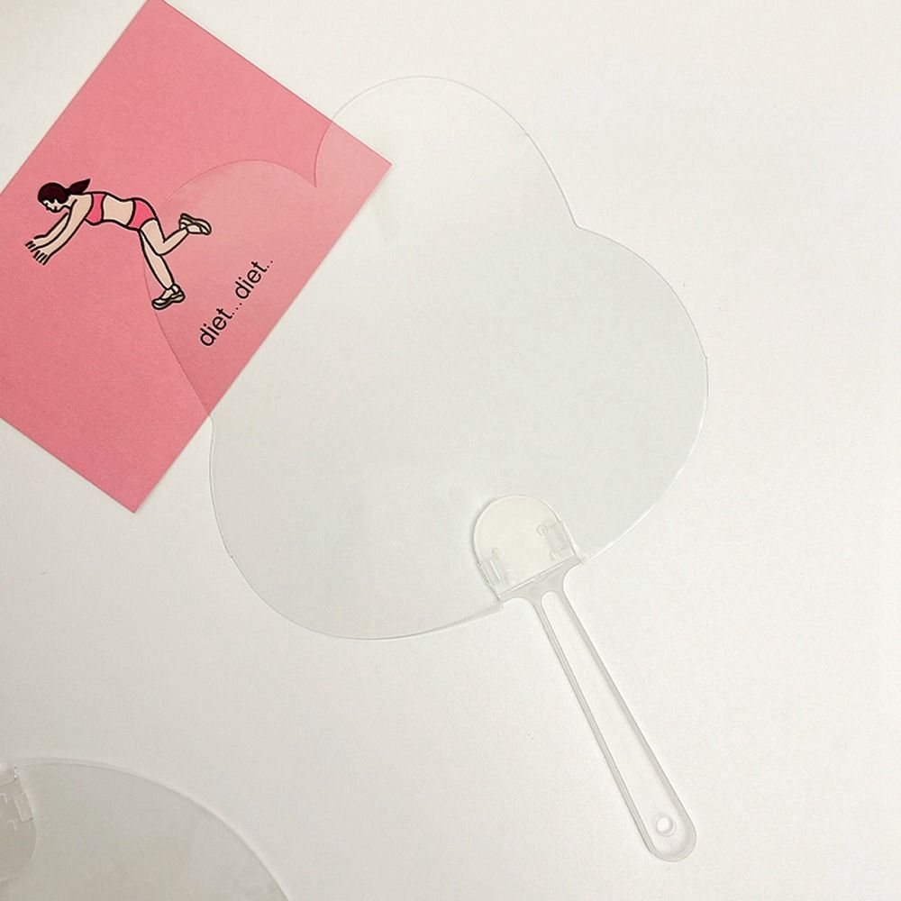 Поделки Прозрачные ручные веера DIY Граффити Веер Креативный DIY Чистый веер Детский сад