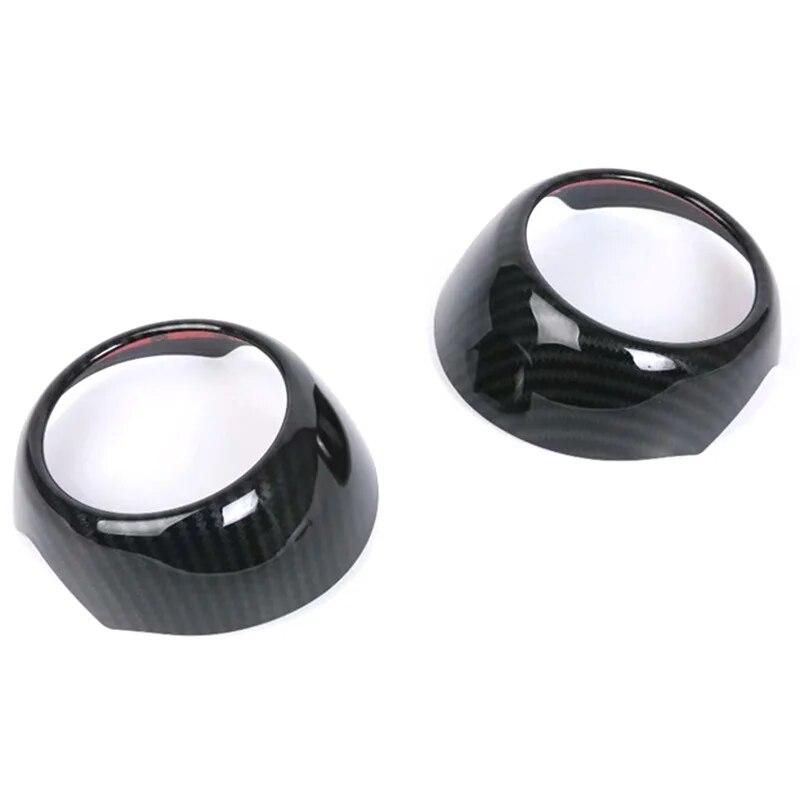 2PCS Carbon Fiber Car Door Handle Cover Trim For BMW MINI Cooper 3DR F56 F57 Car Interior Door Handles