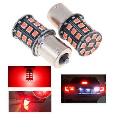 2 шт. 1156 Ba15S 2835 33-Smd красные светодиодные лампы для указателей поворота автомобиля, стоп-сигналы