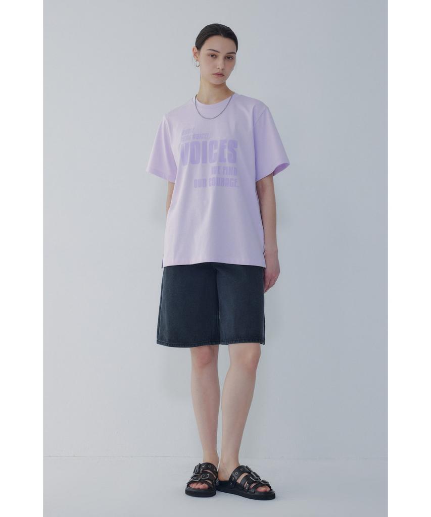 Футболка Bobeu Flopy Print Обычный крой Фиолетовый 7156240006