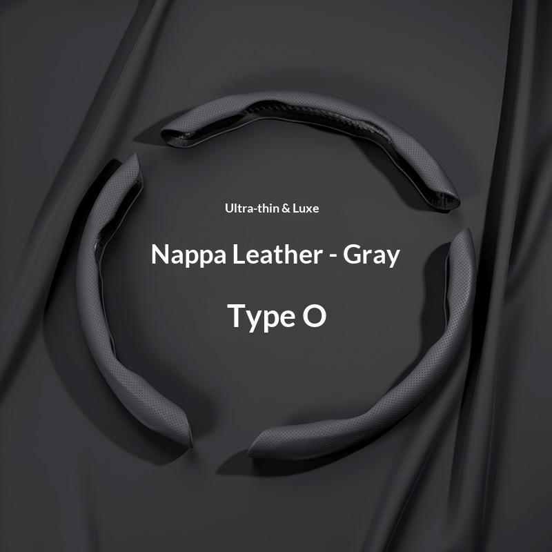 Segmented Napa Steering Wheel Cover, Non-Slip, Dirt-Resistant, Easy to Clean, Car Interior Accessory, Steering Wheel Protector