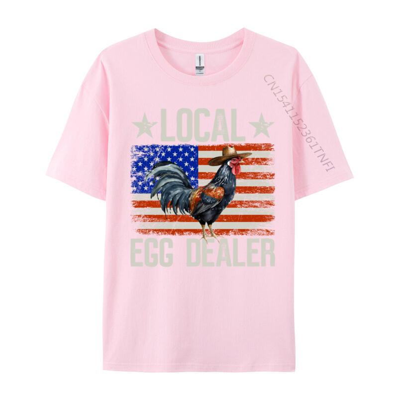 Local Egg Dealer Rooster Farmer Chicken 4 Cosie Tops Shirts Brand Camisa Classic Pure Cotton Unisex Top Tshirts