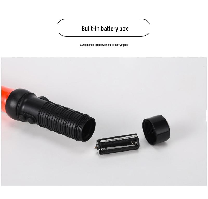 RSL-RW-071 LED Traffic Warning Baton with Reflective Strip and Whistle