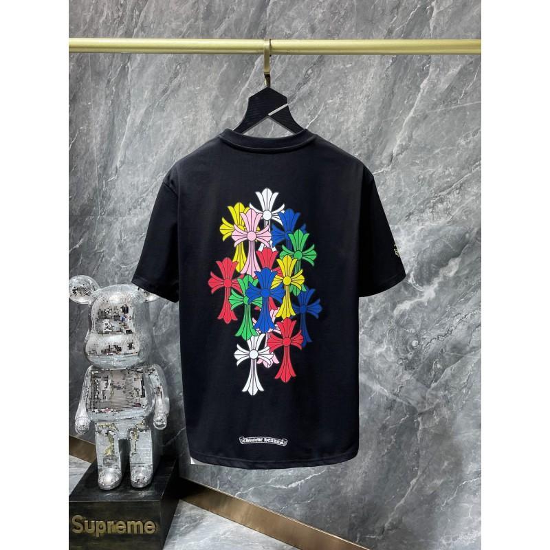 Unisex Loose Fit Cotton T-Shirt With Sanskrit Cross Sword Print Streetwear Tee