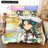 3D Game Genshin Impact комплекты постельного белья Keqing Xiao пододеяльник комплект 2-3 предмета для мальчиков взрослых односпальная кровать размера Queen King Size постельное белье