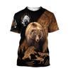 Animal Bear 3d Printed Men T Shirt Harajuku Fashion Short Sleeve Shirt Summer Streetwear Unisex Tshirt Tops