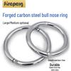 High-Quality Carbon Steel Large Bull Nose Ring for Cattle Fastening