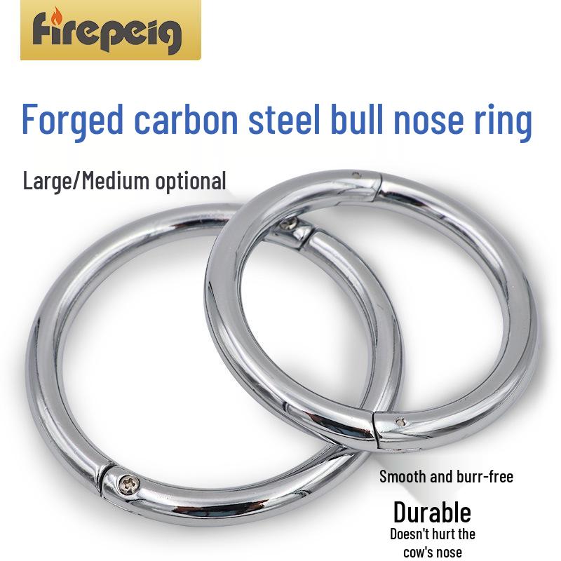 High-Quality Carbon Steel Large Bull Nose Ring for Cattle Fastening
