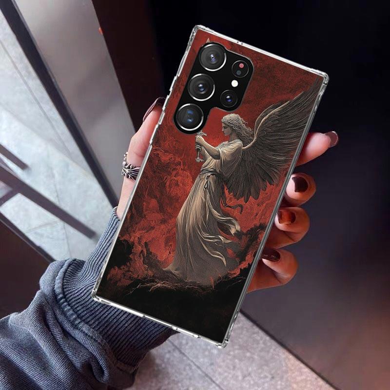 Archangel Michael Phone Case For Samsung Galaxy S26 S25 Edge S24 S23 Ultra S22 Plus S21 S20 FE Soft TPU Back Cover Funda Galaxy