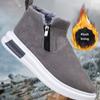 New Winter Men Snow Boots Warm Plush Ankle Boots Sneakers Fashion Non-slip Outdoor Ankle Boots Casual Flat Footwear