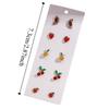 Strawberry Lemon Mini Cherry Earrings Orange Cherry Small Fruits Ear Stud  Jewelry Gift