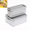 NEW Buckle Tin Box Rectangular Tinplate Box With Lid Metal Storage Box Cake Packaging Box With Buckle Candy Box