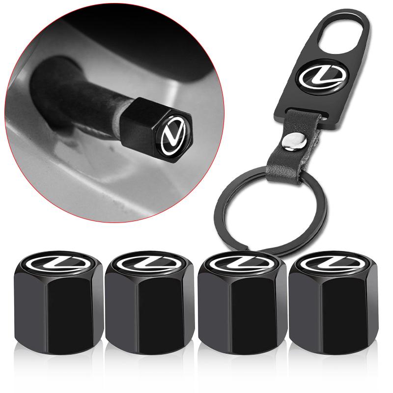 Metal Car Keychain Rings Accessories Tire Valve Cap For Lexus LS LC IS350 ES300 GS350 CT200h GX460 LX570 RX500h NX300 UX260 lqvc78