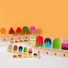 Wooden Children'S Play House Toy Lollipop Ice Cream Ice Cream Stick Logical Thinking Parent-Child Play Interactive Gift