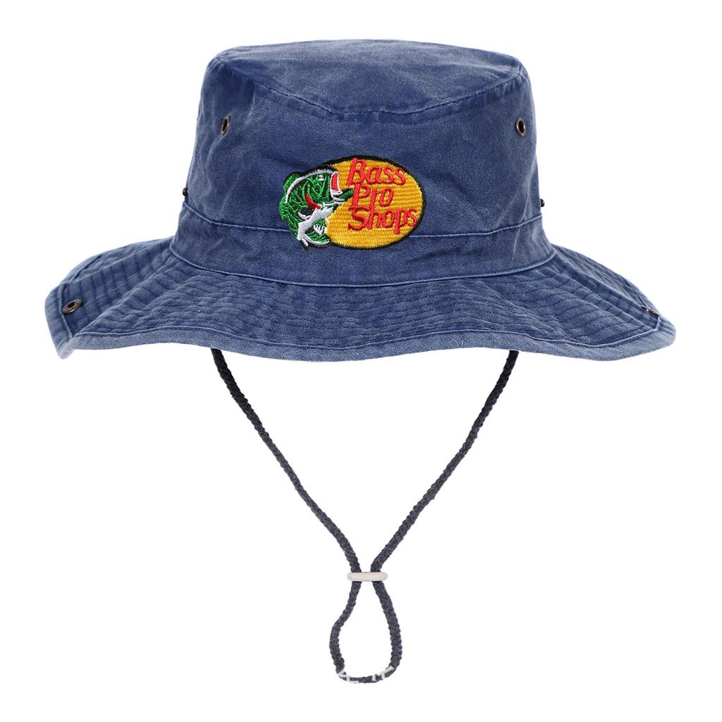 Вышитая джинсовая рыболовная шляпа с широкими полями Bass Pro Shops