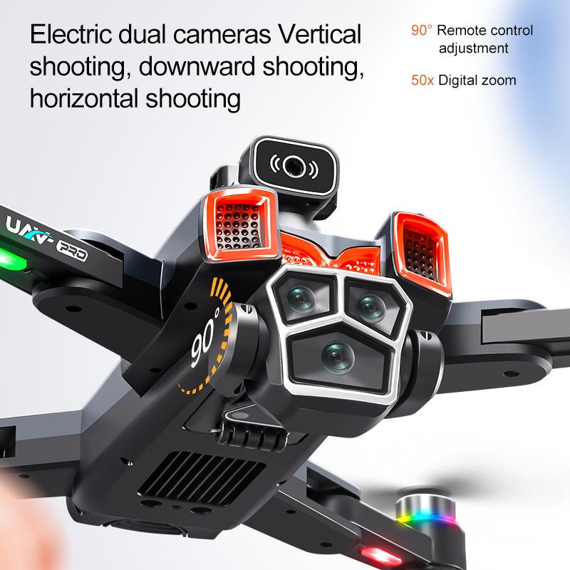 CrossA19PRO Drone: Large Screen HD Aerial Photography with Intelligent Obstacle Avoidance and Brushless Quadcopter.