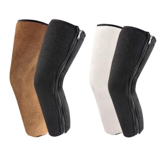 1 пара наколенников с утолщенной флисовой подкладкой, эластичные теплые наколенники, зимние термонаколенники