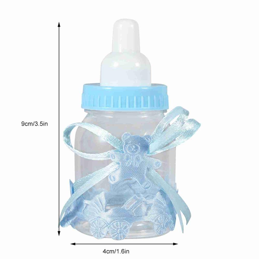 12pcs Plastic Candy Chocolate Bottles With Ribbons Candy Present Bottles  Home Party Decor