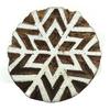 Star Decorative Stamps Brown Wooden Textile Stamps Textile Printing Block