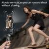 3-in-1 Handheld Gimbals Selfie Stick Tripod with AI Tracking and Fill Light Mobile Phone Holder Stabilizer for Smartphones