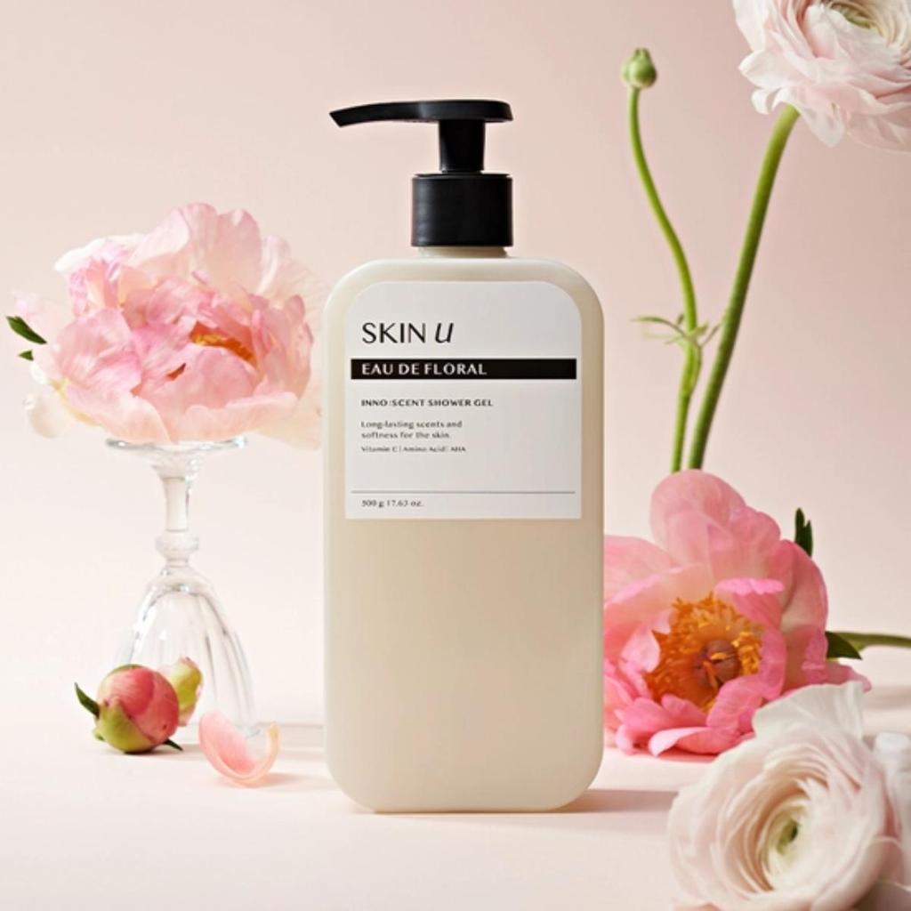 [Skin U] Inno Scent Shower Gel 500g (Sunset Orange, Eau De Floral)