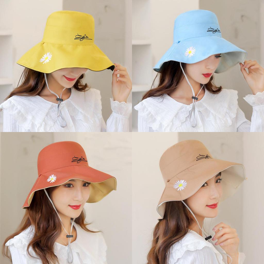 Summer Doublesided Womens Wide Brim Hat With Sun Protection For Beach Outings