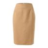 High-Waisted Women's Plaid Pencil Skirt - Knee-Length Wool Skirt for Autumn and Winter