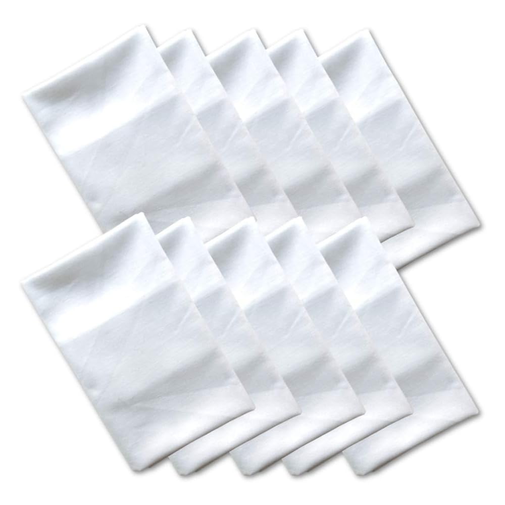 Тенугуи (Тенугуи) - Однотонный белый, гладкая ткань Ока (10 счет) (Не осыпается)